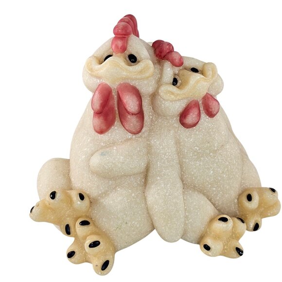 Quarry Critters Rhett & Colette Rooster Hen Chicken Figurine 42011 - Picture 1 of 9